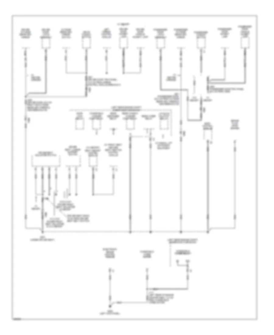 Ground Distribution Wiring Diagram (3 of 4) for Chevrolet Equinox LS 2011