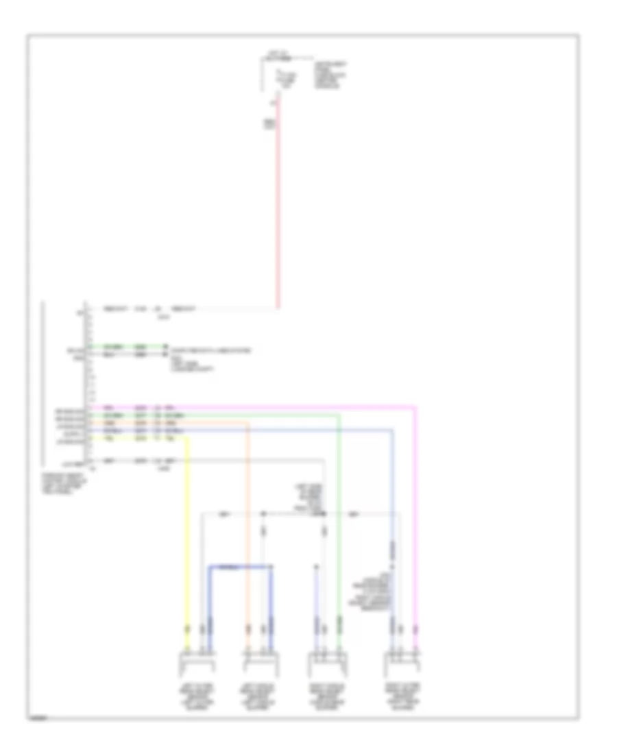 Parking Assistant Wiring Diagram for Chevrolet Equinox LS 2011