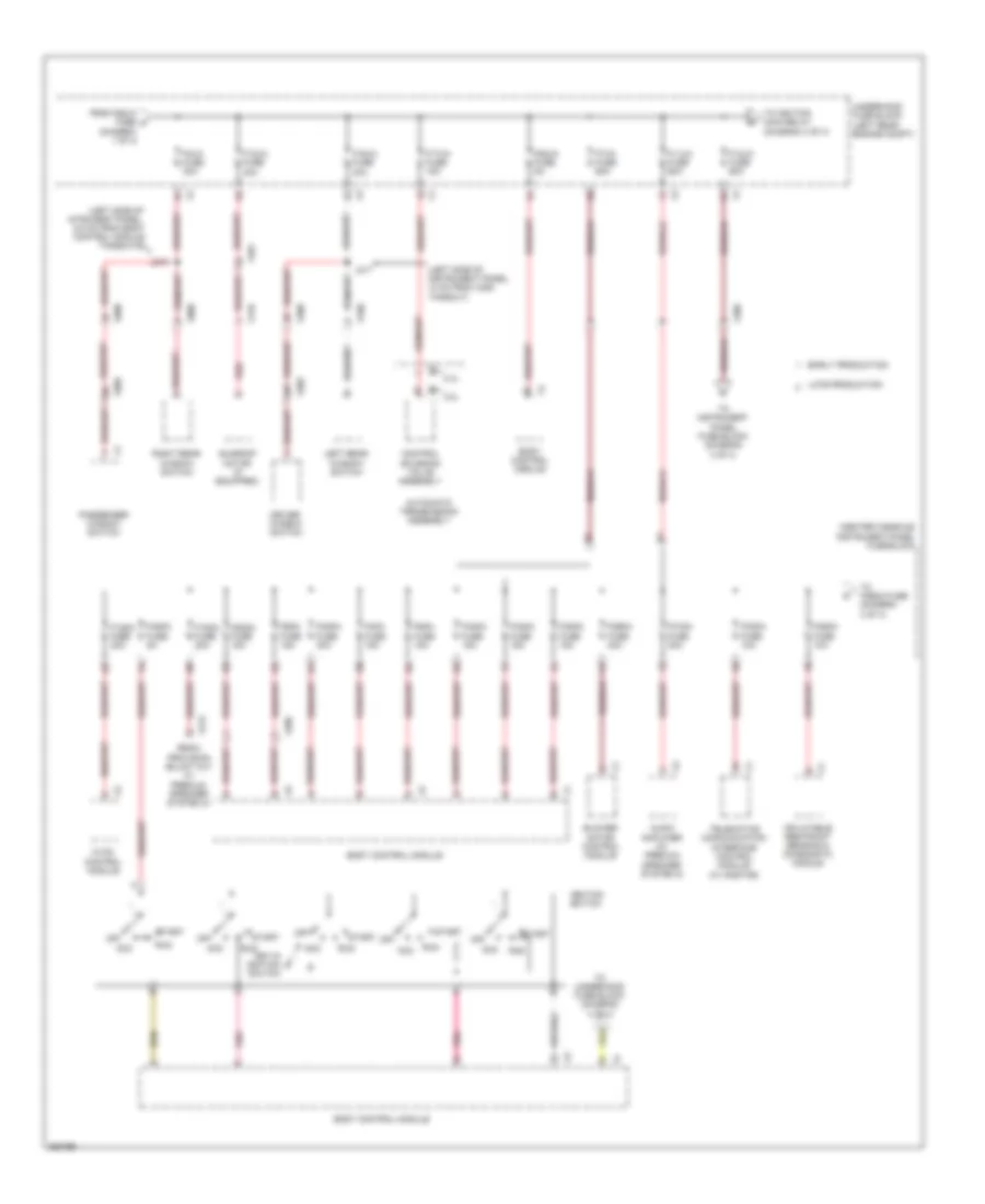 Power Distribution Wiring Diagram (2 of 4) for Chevrolet Equinox LS 2011