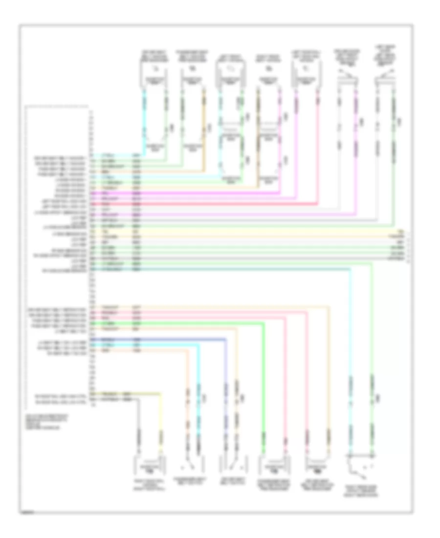 Supplemental Restraints Wiring Diagram 1 of 2 for Chevrolet Equinox LS 2011