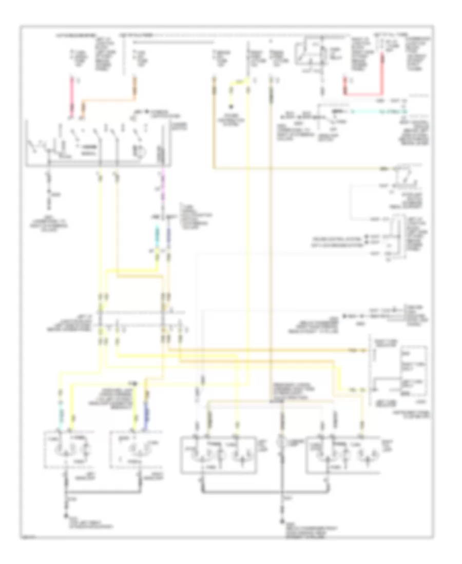 Exterior Lamps Wiring Diagram for Chevrolet Monte Carlo LS 2005
