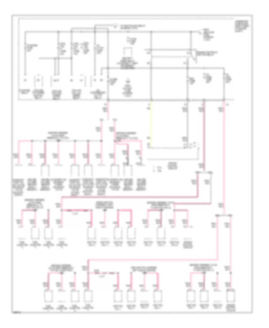 Power Distribution Wiring Diagram (2 of 5) for Chevrolet Camaro ZL1 2012