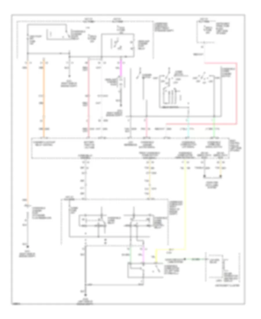 Электросхема стеклоочистителя, дворников и омывателя для Chevrolet Camaro ZL1 2012