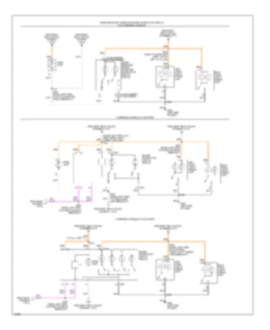 Courtesy Lamps Wiring Diagram 2 of 2 for Chevrolet Blazer 2000