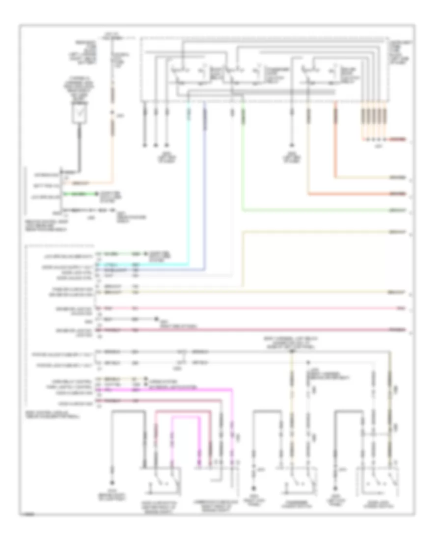 Forced Entry Wiring Diagram 1 of 2 for Chevrolet Caprice PPV 2012