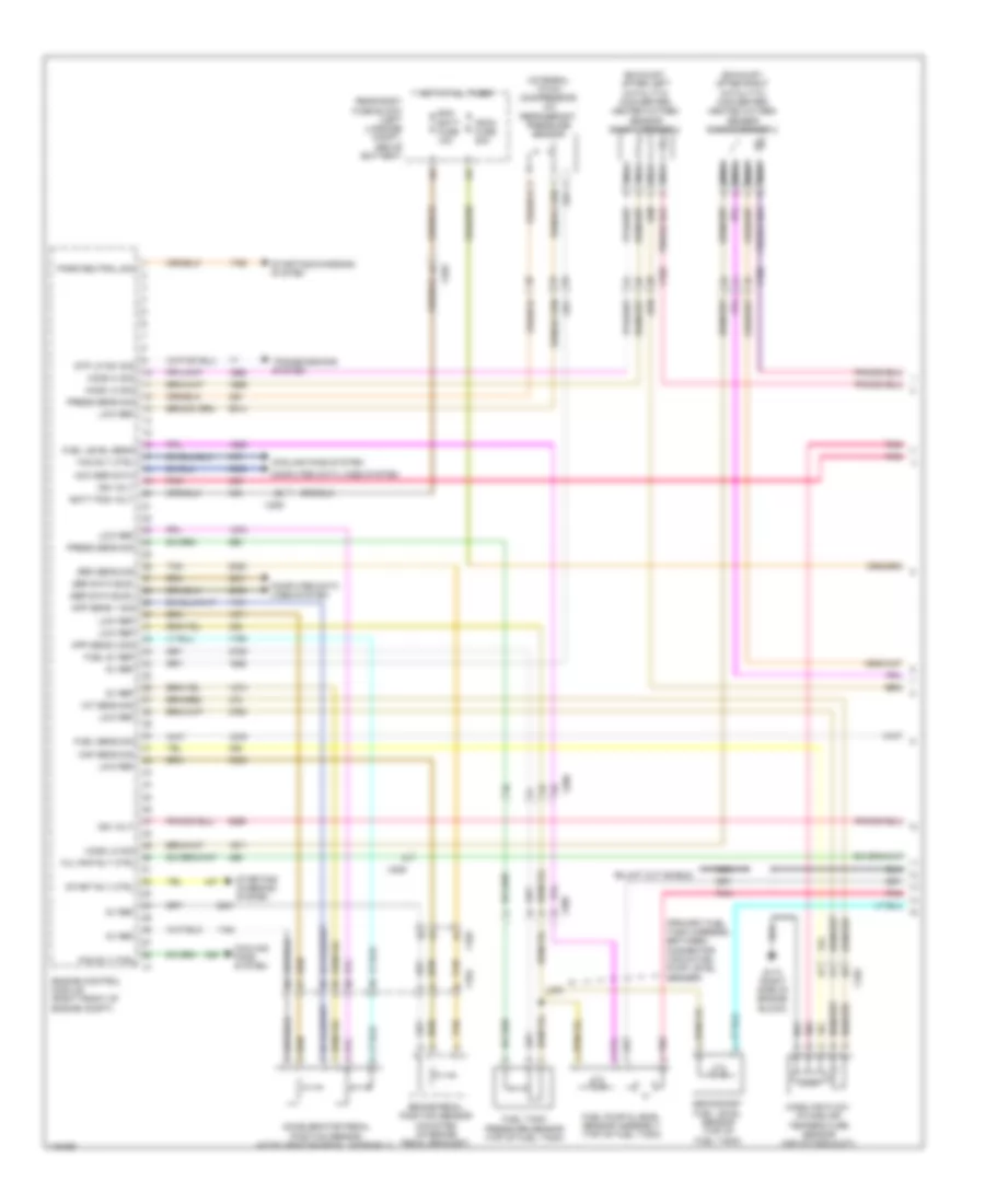 6.0L VIN 2, Engine Performance Wiring Diagram (1 of 5) for Chevrolet Caprice PPV 2012