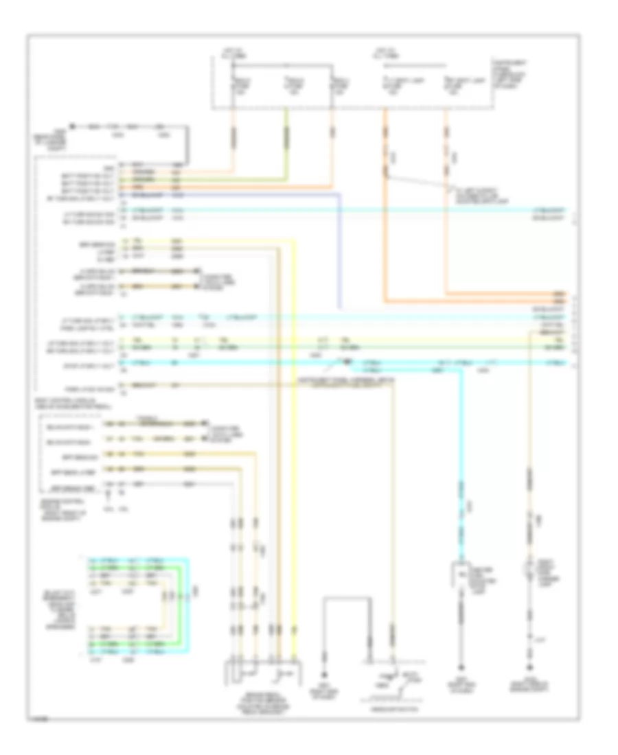 Exterior Lamps Wiring Diagram 1 of 3 for Chevrolet Caprice PPV 2012