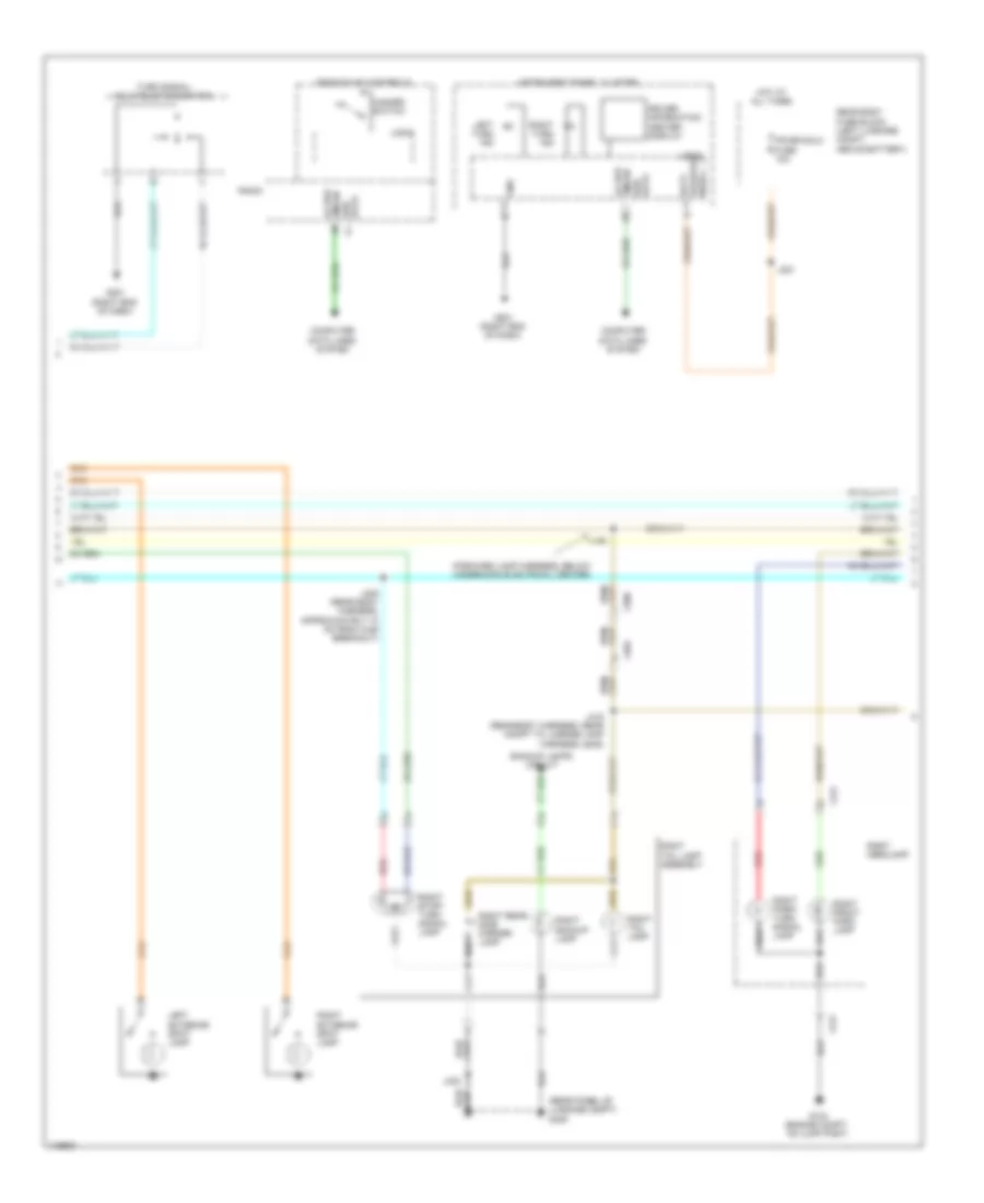 Exterior Lamps Wiring Diagram (2 of 3) for Chevrolet Caprice PPV 2012