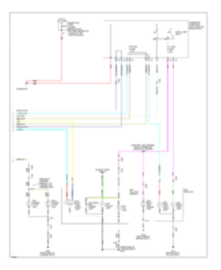 Exterior Lamps Wiring Diagram 3 of 3 for Chevrolet Caprice PPV 2012