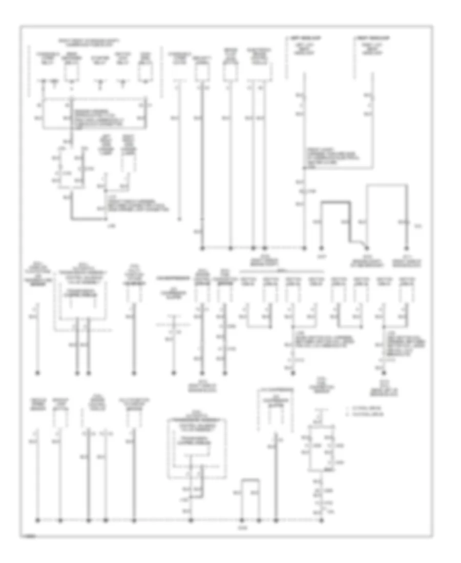 Ground Distribution Wiring Diagram 1 of 4 for Chevrolet Caprice PPV 2012