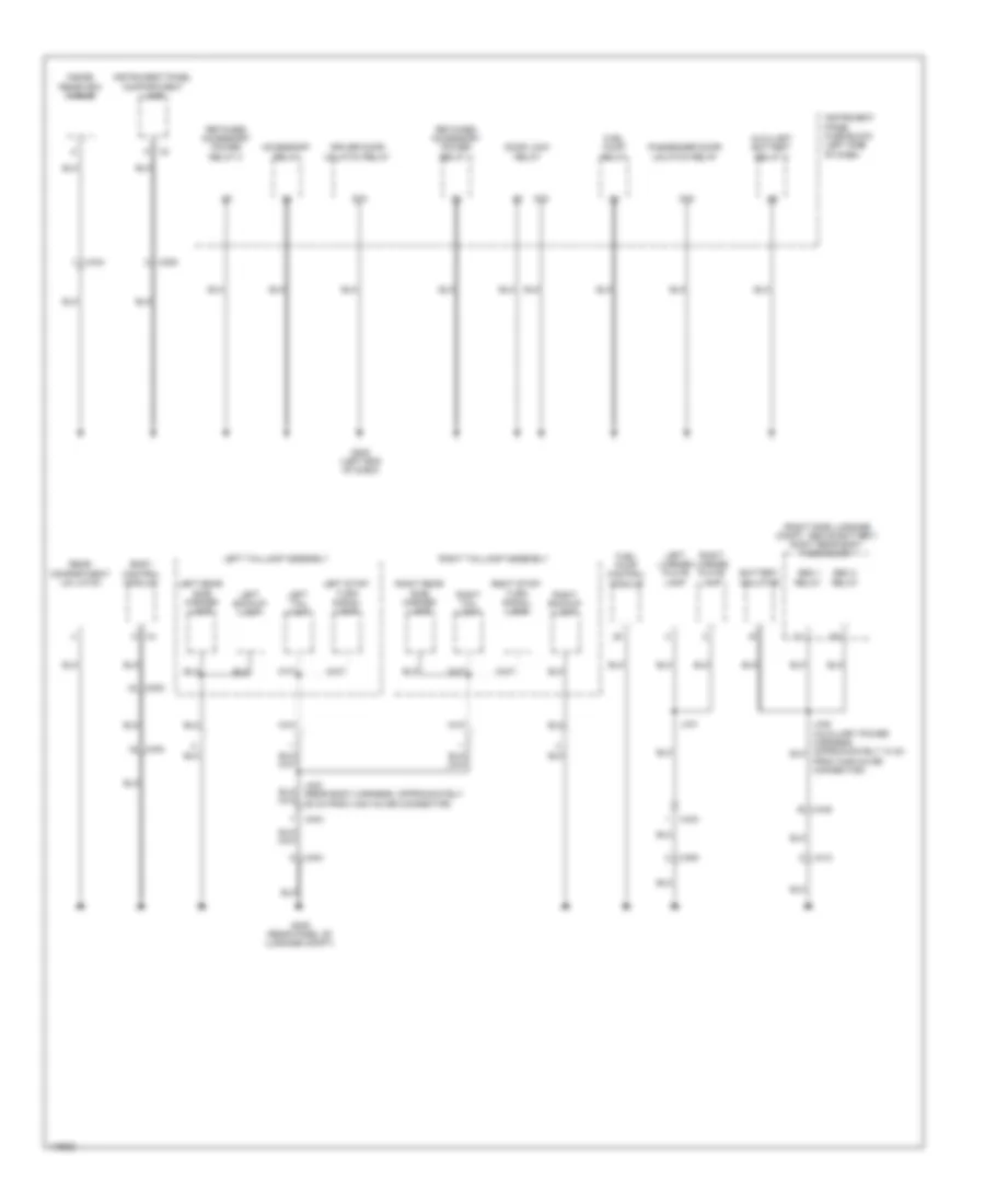 Ground Distribution Wiring Diagram (4 of 4) for Chevrolet Caprice PPV 2012