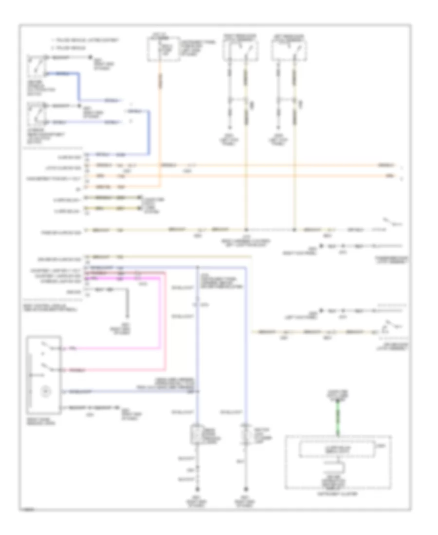 Courtesy Lamps Wiring Diagram 1 of 2 for Chevrolet Caprice PPV 2012