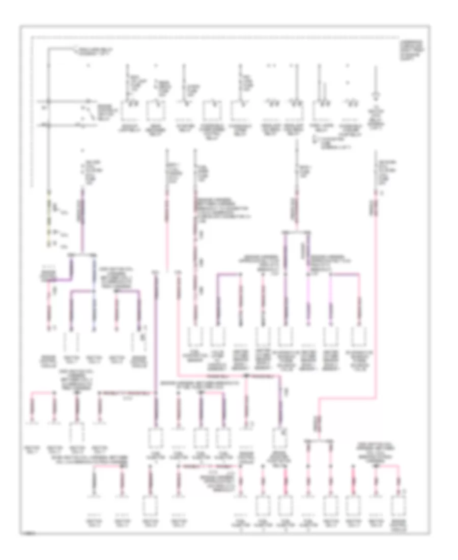 Power Distribution Wiring Diagram (2 of 7) for Chevrolet Caprice PPV 2012