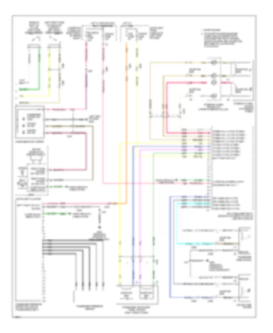 Supplemental Restraints Wiring Diagram 2 of 2 for Chevrolet Caprice PPV 2012