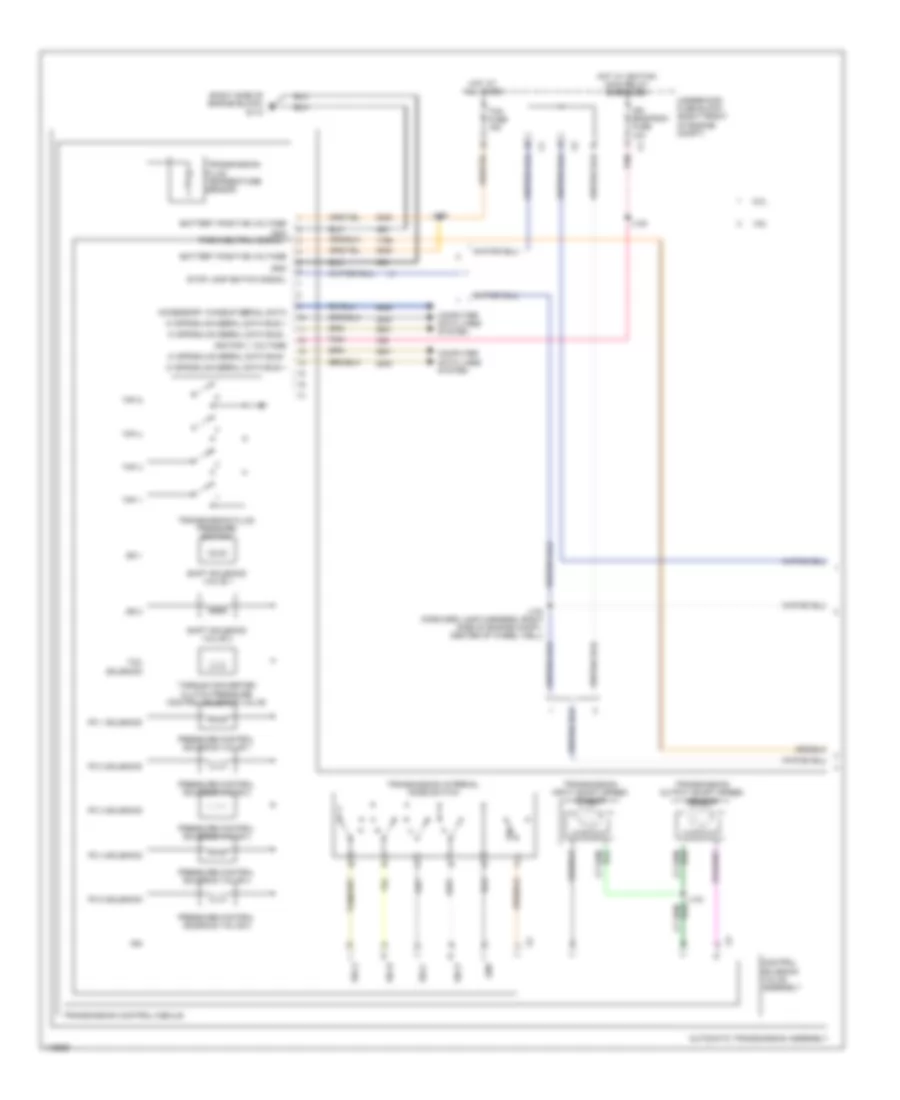 Transmission Wiring Diagram 1 of 2 for Chevrolet Caprice PPV 2012