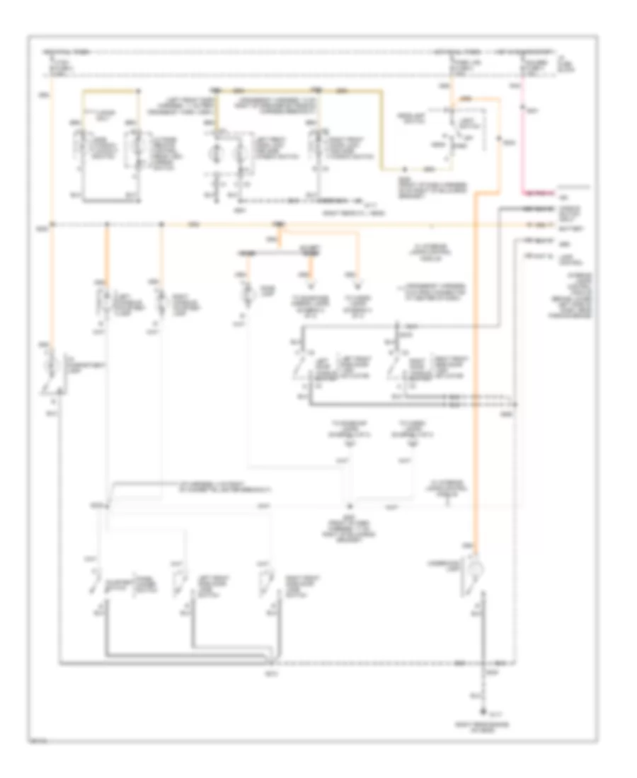 Courtesy Lamps Wiring Diagram 1 of 3 for Chevrolet Blazer 1997