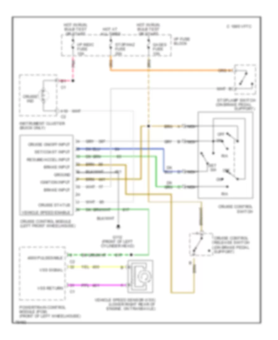 Cruise Control Wiring Diagram for Chevrolet Caprice Classic 1996