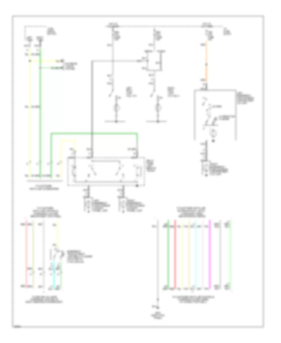 Accessory Lamps Wiring Diagram for Chevrolet Caprice Classic 1996