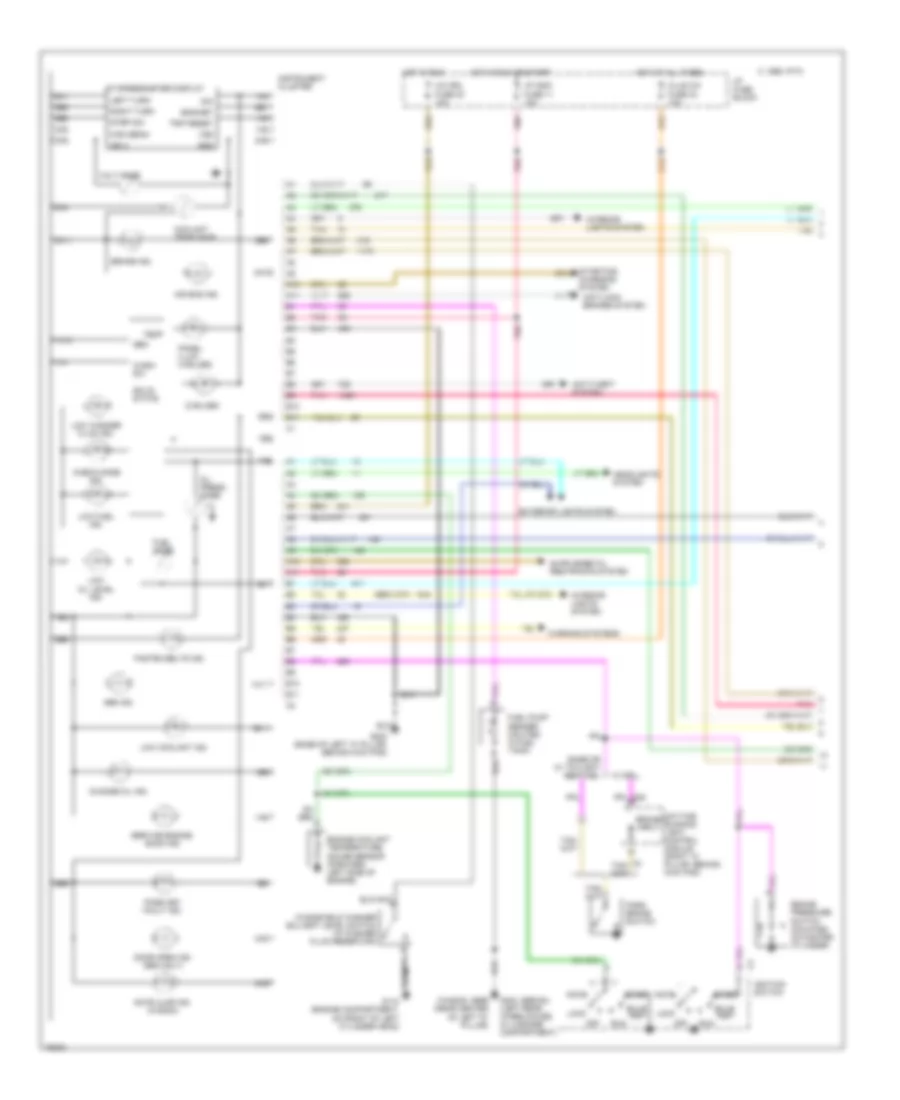 Instrument Cluster Wiring Diagram 1 of 2 for Chevrolet Caprice Classic 1996