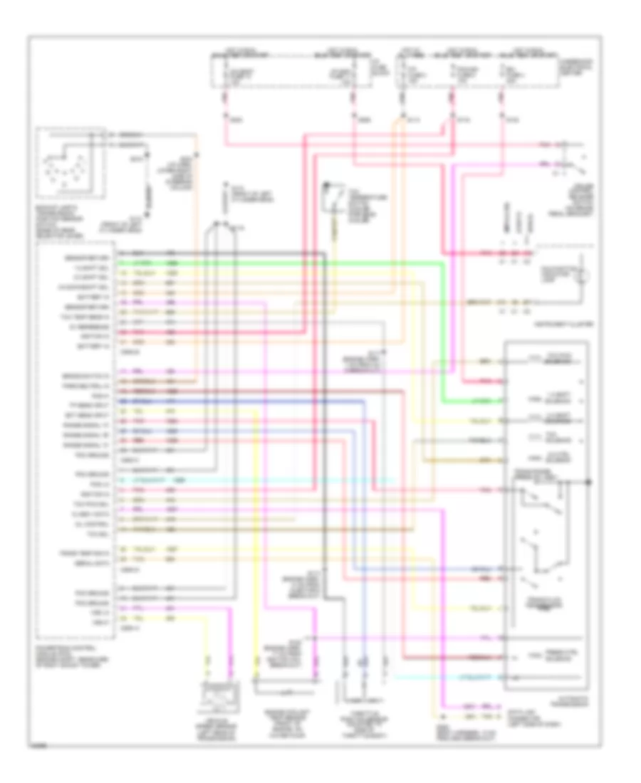 4 3L VIN W Transmission Wiring Diagram for Chevrolet Caprice Classic 1996