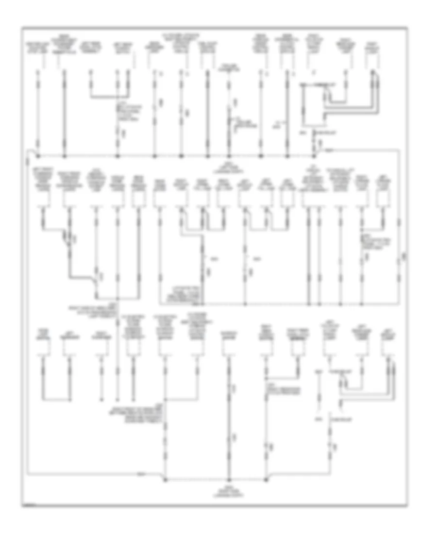 Ground Distribution Wiring Diagram 4 of 4 for Chevrolet Equinox LTZ 2011