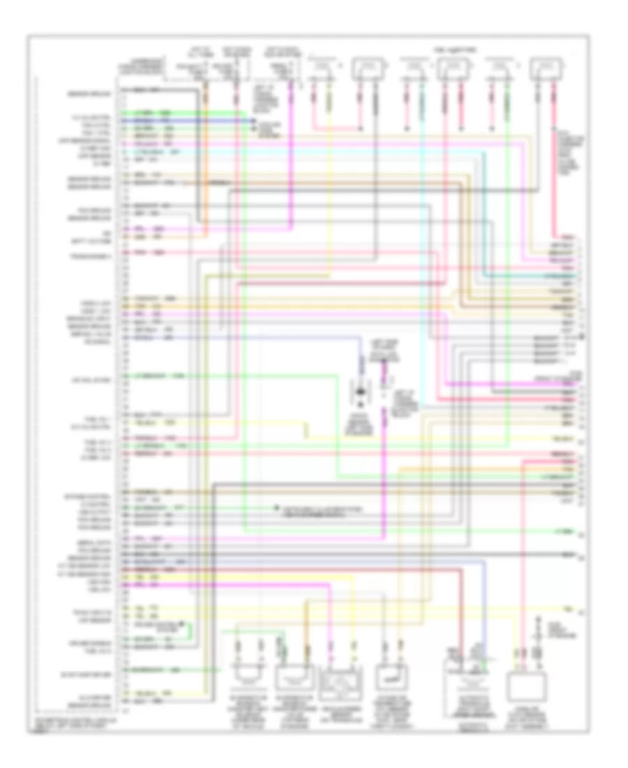 3.1L (VIN M), Engine Performance Wiring Diagrams (1 of 3) for Chevrolet Malibu 1998