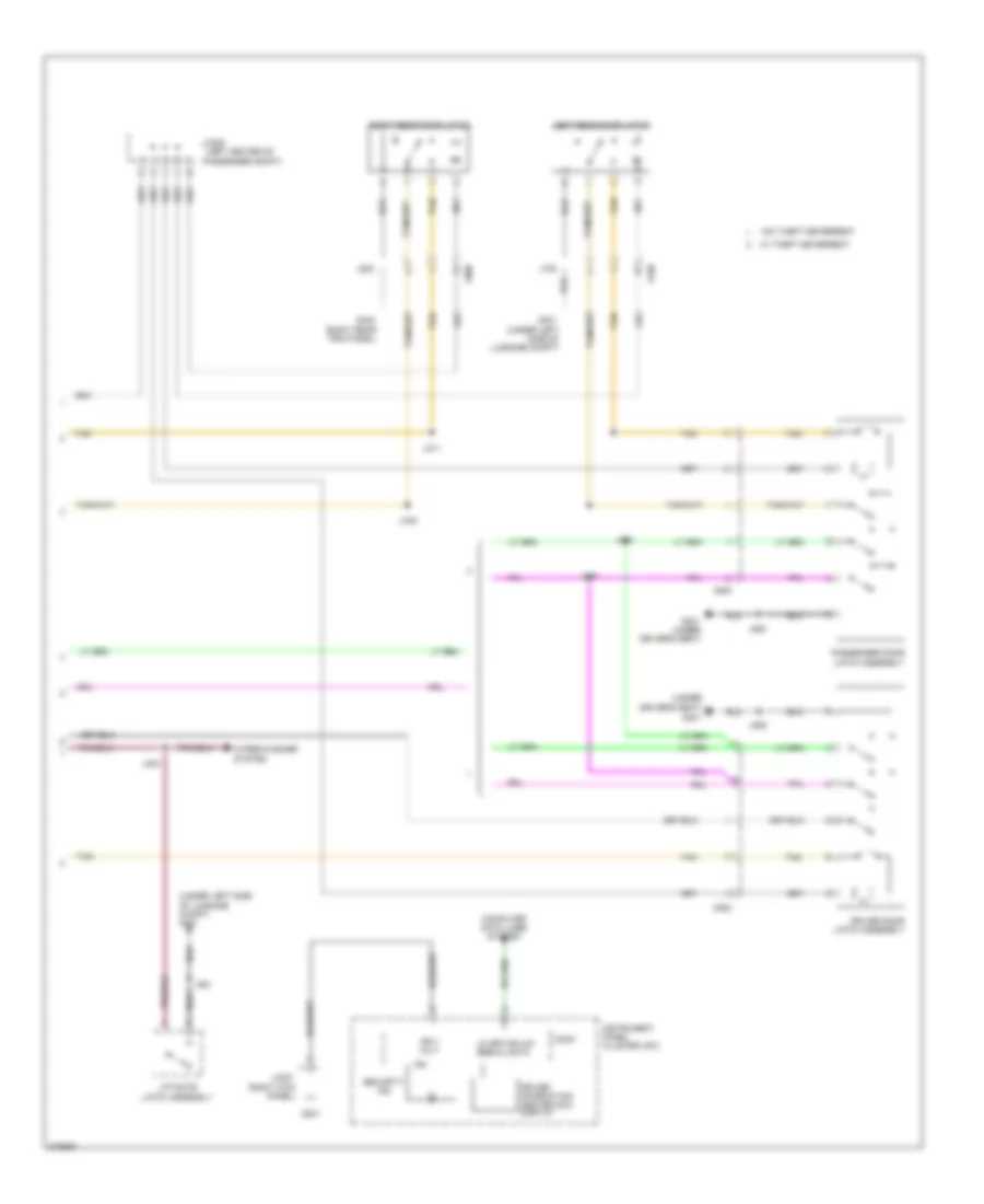 Forced Entry Wiring Diagram 2 of 2 for Chevrolet Captiva Sport LS 2012