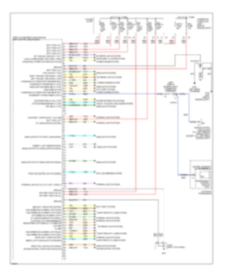 Body Control Modules Wiring Diagram 1 of 2 for Chevrolet Captiva Sport LS 2012