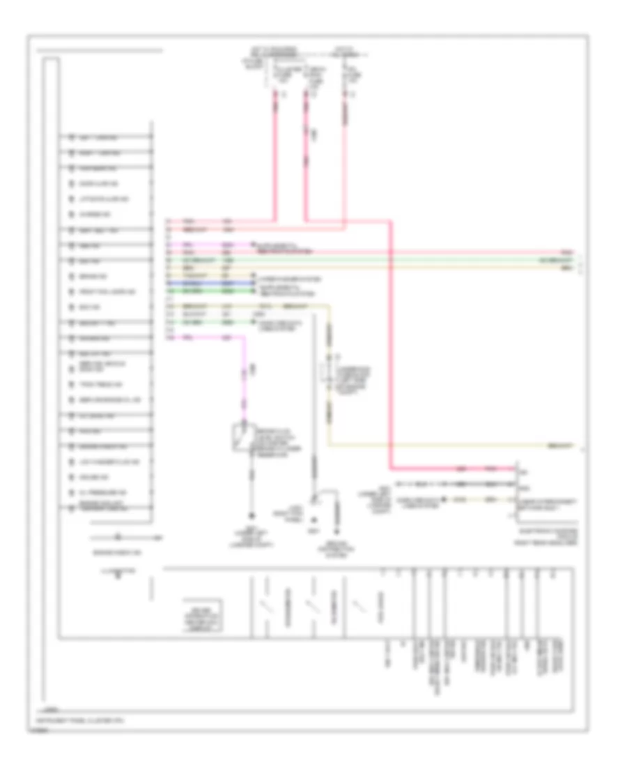 Instrument Cluster Wiring Diagram 1 of 2 for Chevrolet Captiva Sport LS 2012