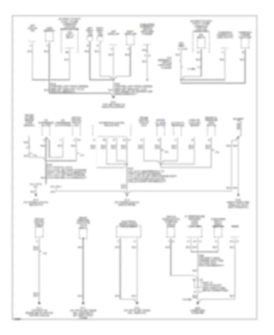 Ground Distribution Wiring Diagram 1 of 3 for Chevrolet Impala LS 2004