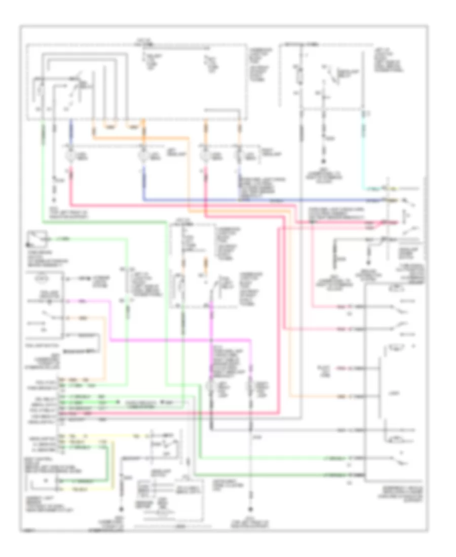 Headlights Wiring Diagram with Police Or Emergency Vehicle Option for Chevrolet Impala LS 2004