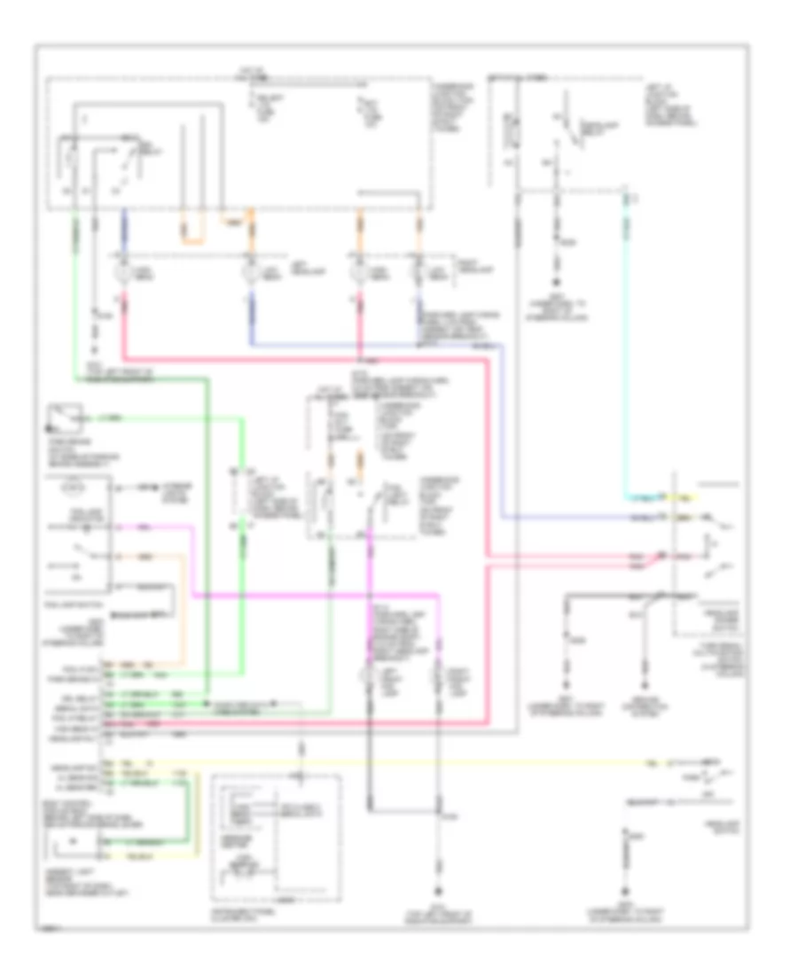 Headlights Wiring Diagram, without Police Or Emergency Vehicle Option for Chevrolet Impala LS 2004