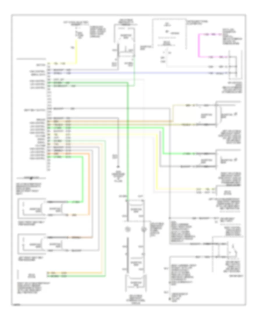 Supplemental Restraint Wiring Diagram for Chevrolet Venture Warner Bros. Edition 2001