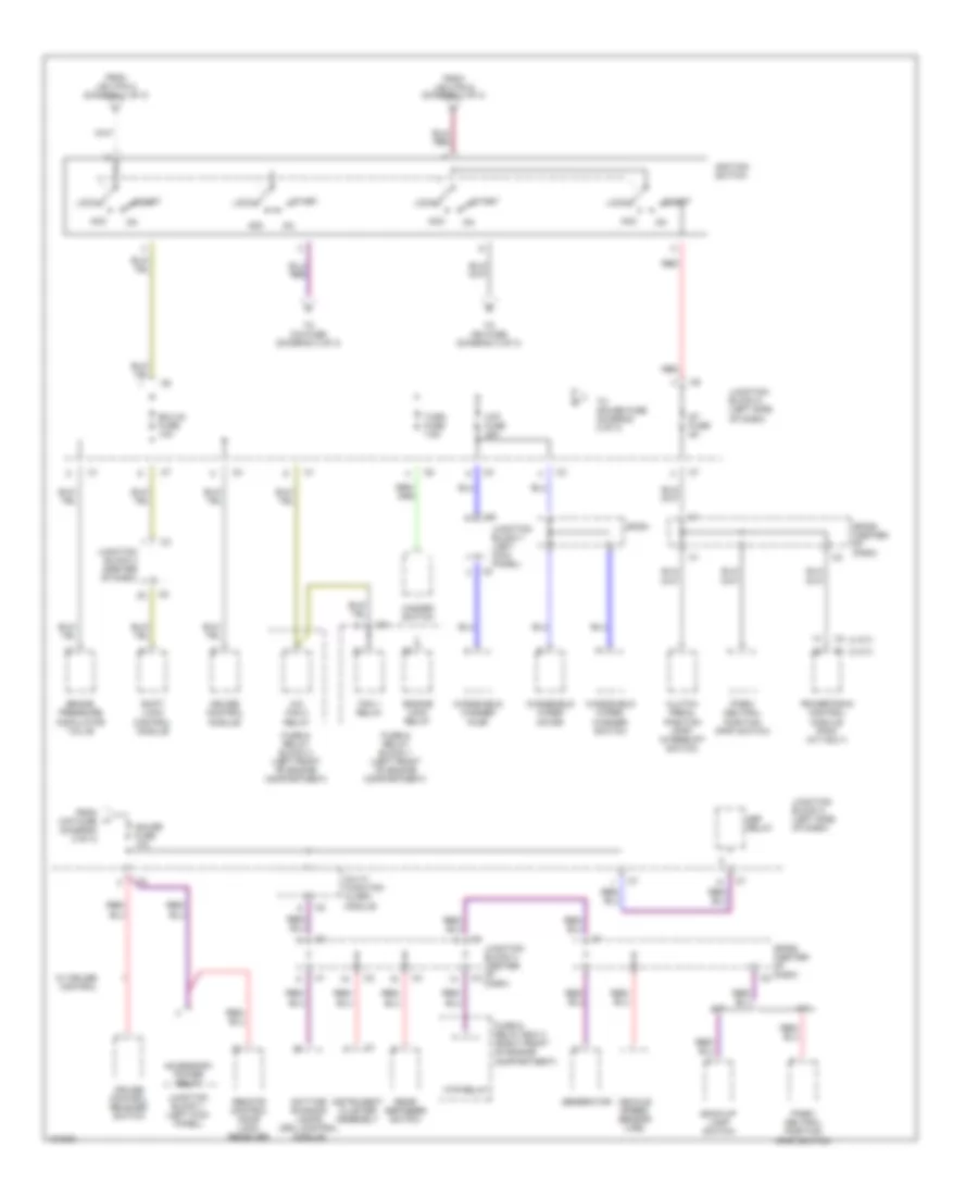 Power Distribution Wiring Diagram 2 of 3 for Chevrolet Prizm 2000