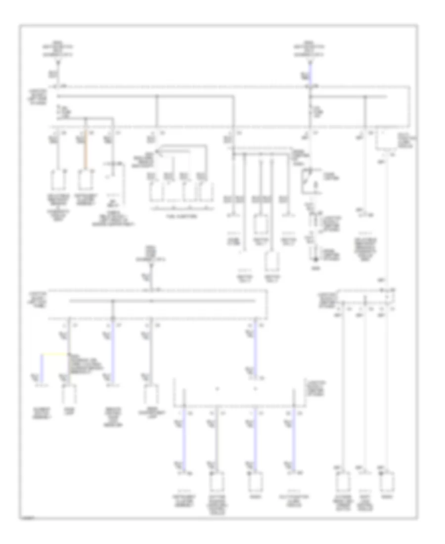 Power Distribution Wiring Diagram 3 of 3 for Chevrolet Prizm 2000