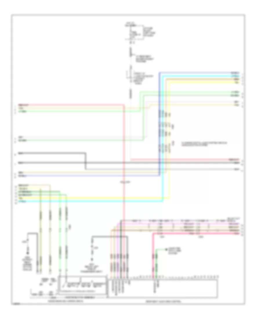 Navigation Wiring Diagram, without UYS, Y91  UQA (2 of 3) for Chevrolet Silverado 2500 HD WT 2014