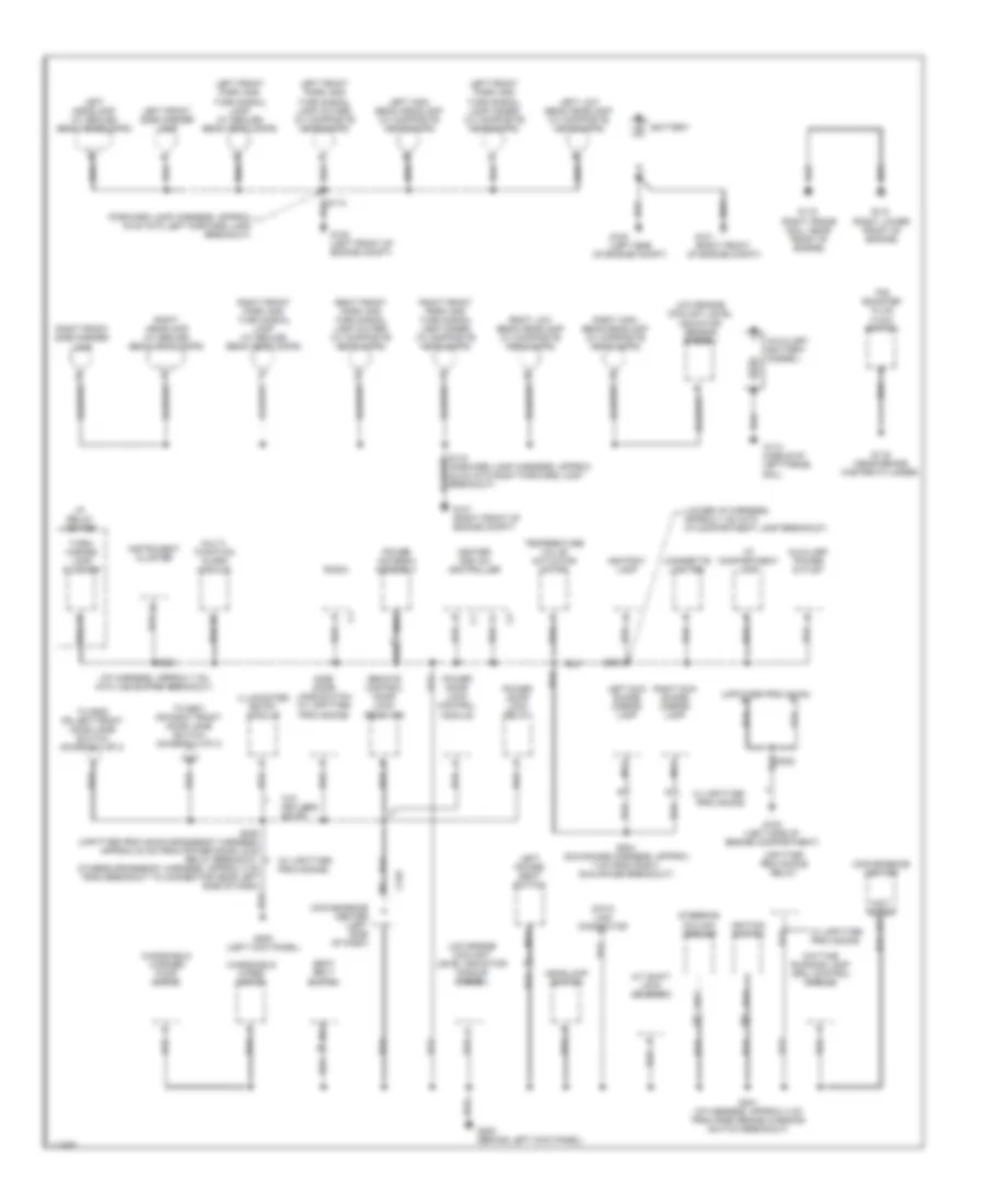 Ground Distribution Wiring Diagram 1 of 3 for Chevrolet Chevy Express G1999 1500