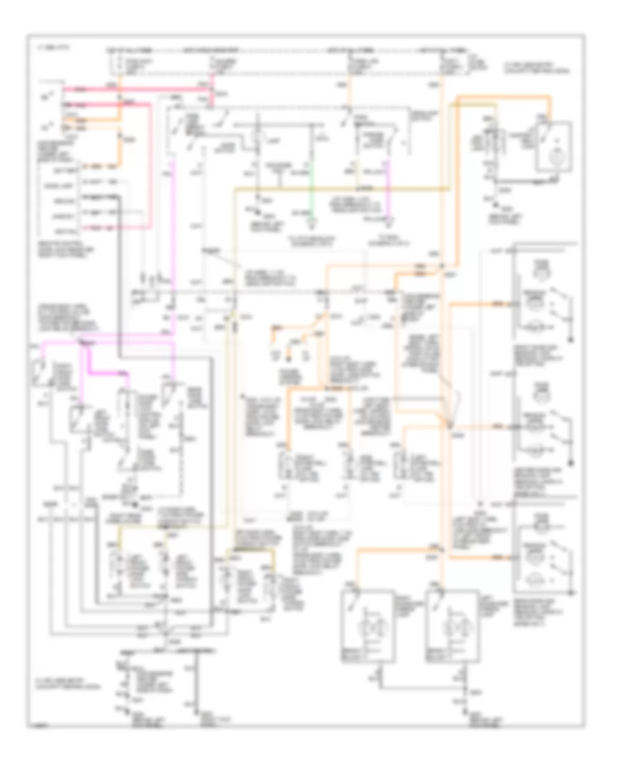 Interior Light Wiring Diagram (2 of 3) for Chevrolet Chevy Express G1500 1999