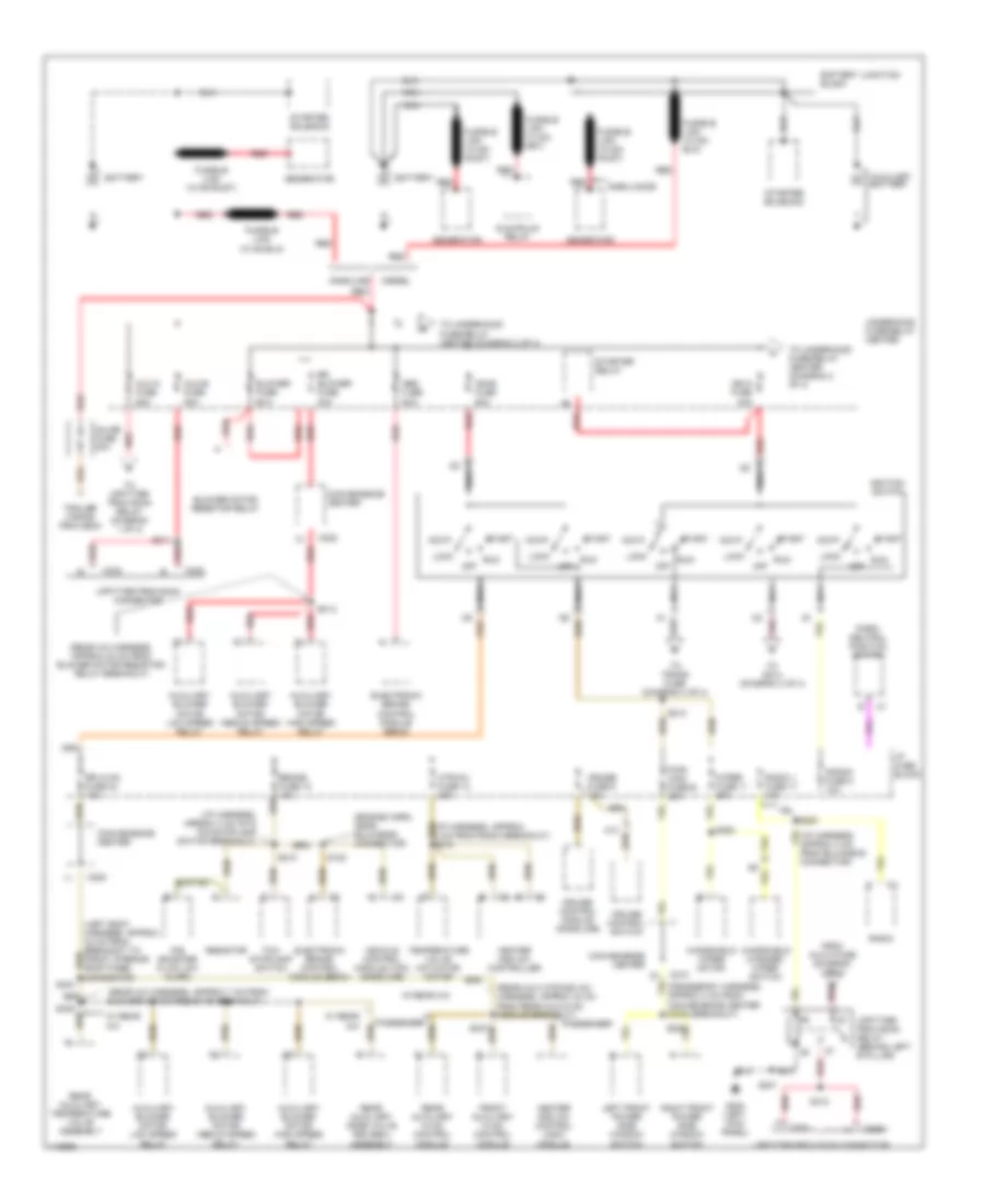 Power Distribution Wiring Diagram 1 of 4 for Chevrolet Chevy Express G1999 1500