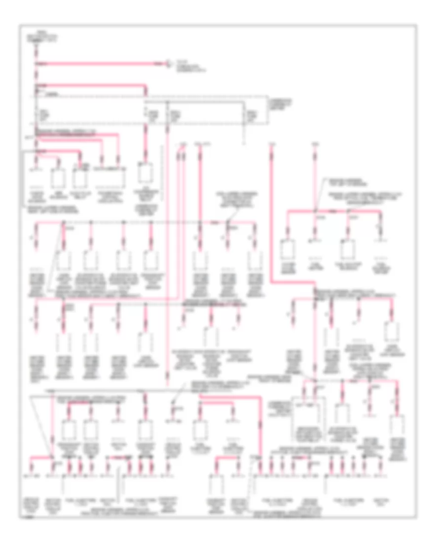 Power Distribution Wiring Diagram 3 of 4 for Chevrolet Chevy Express G1999 1500