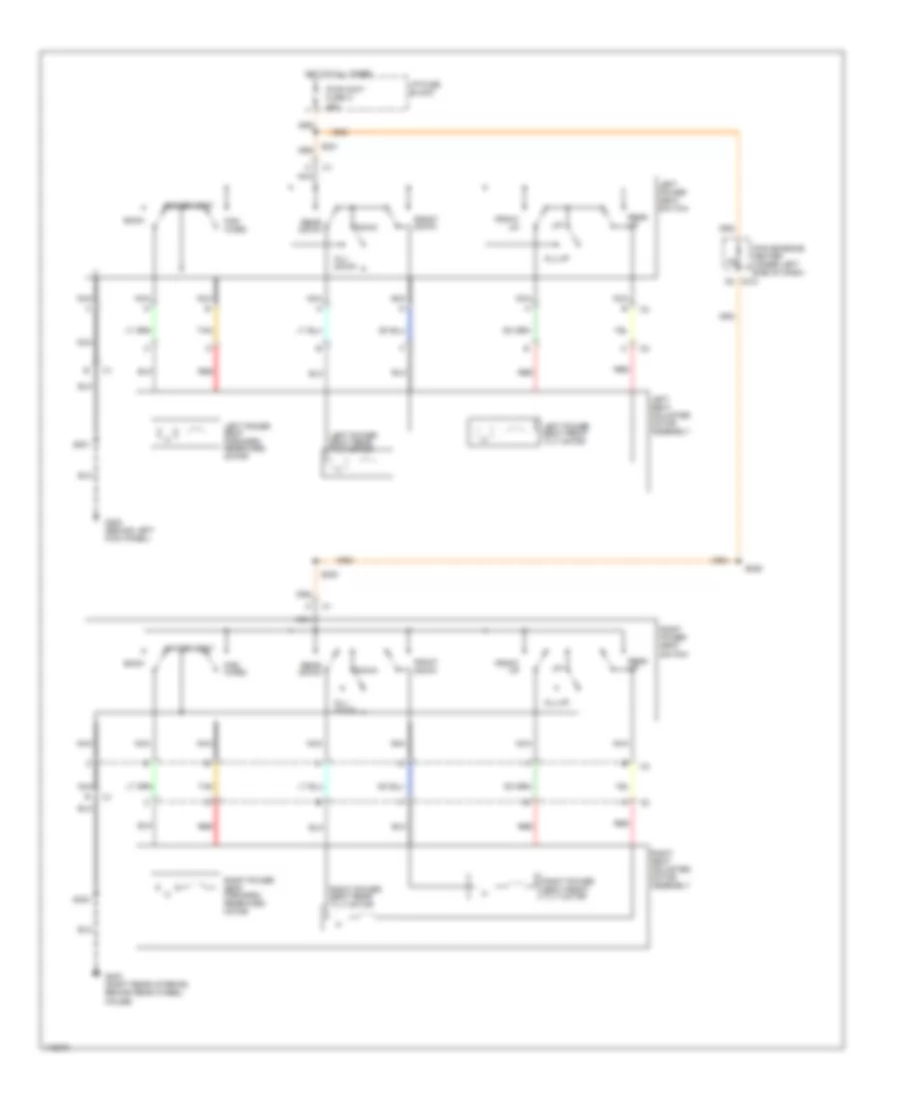 6-Way Power Seat Wiring Diagram for Chevrolet Chevy Express G1500 1999