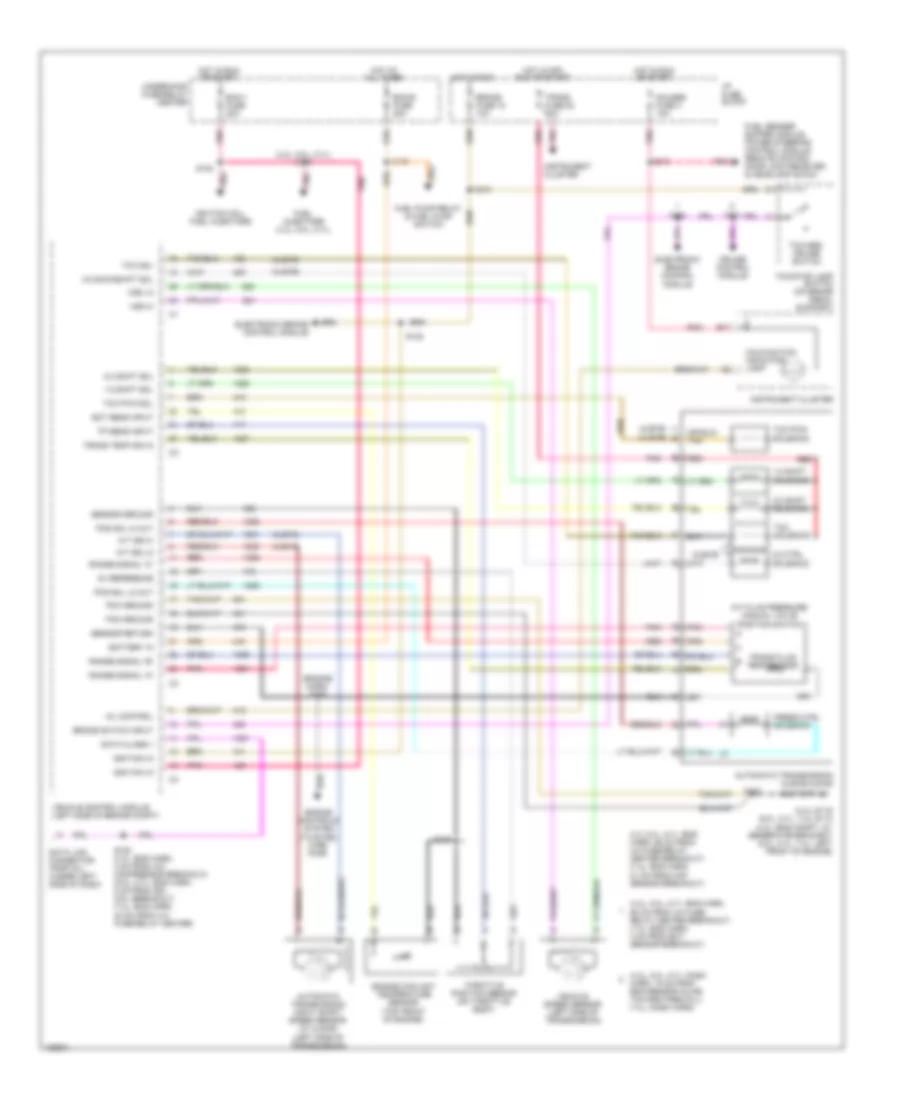4 3L VIN W A T Wiring Diagram for Chevrolet Chevy Express G1999 1500