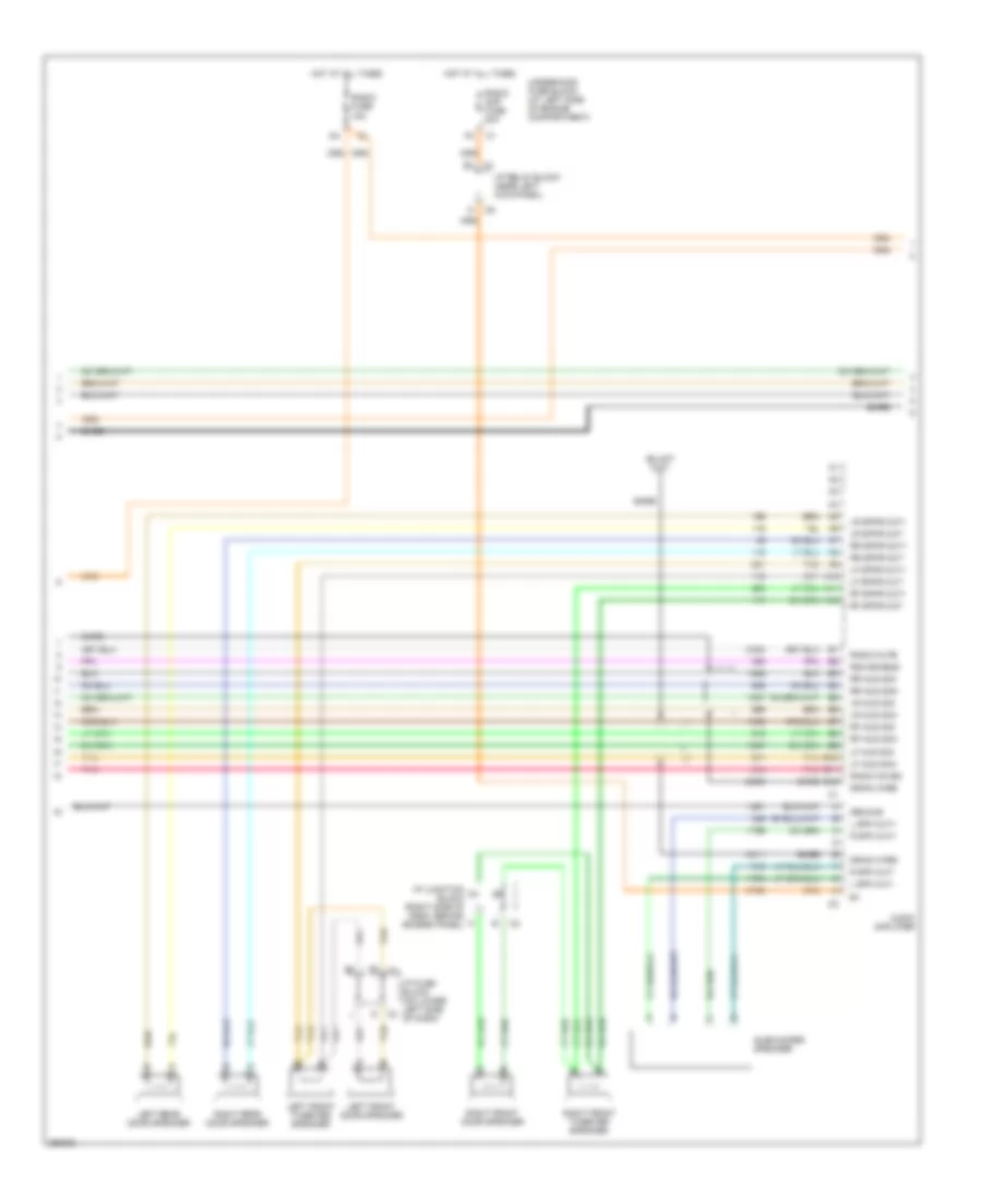 Mid Line Radio Wiring Diagram with Rear Seat Audio 2 of 4 for Chevrolet Silverado Classic 2007 1500