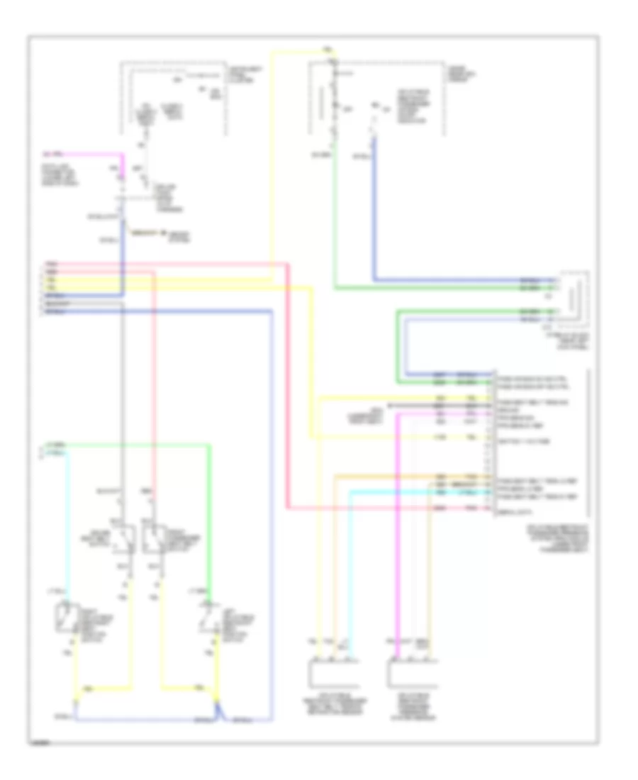 Supplemental Restraints Wiring Diagram (2 of 2) for Chevrolet Silverado Classic 1500 2007