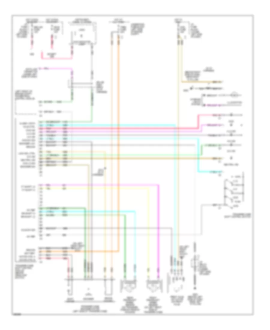 5 3L VIN T Transfer Case Wiring Diagram 2 Speed Automatic for Chevrolet Silverado Classic 2007 1500