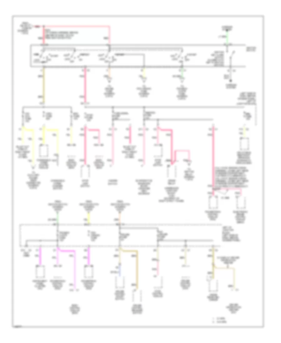 Power Distribution Wiring Diagram (2 of 5) for Chevrolet Impala LS 2004