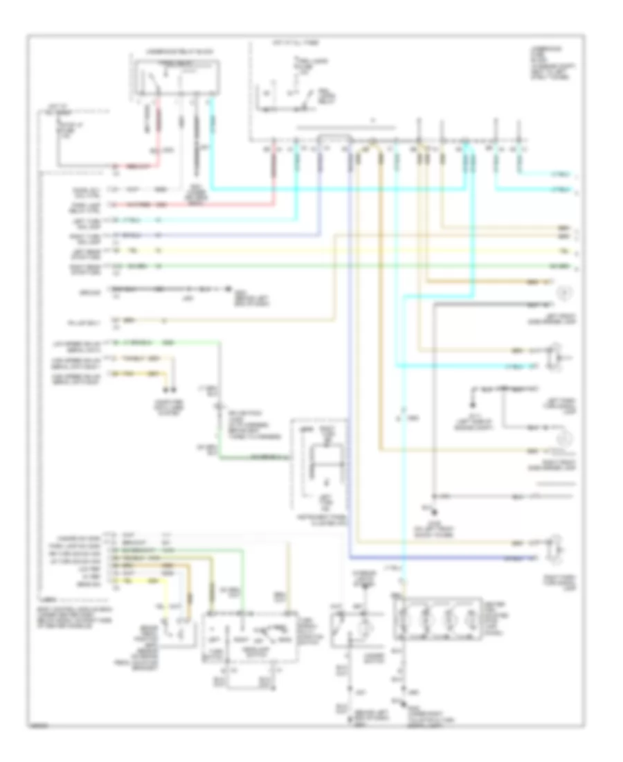 Exterior Lamps Wiring Diagram 1 of 2 for Chevrolet HHR LS 2011