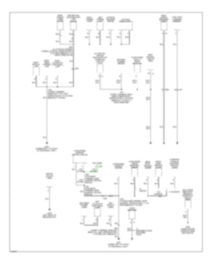 Ground Distribution Wiring Diagram 3 of 3 for Chevrolet HHR LS 2011