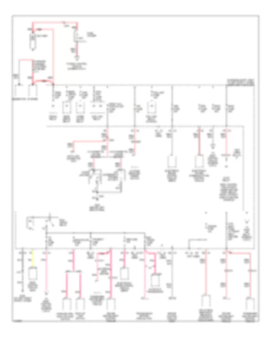 Power Distribution Wiring Diagram 1 of 4 for Chevrolet HHR LS 2011
