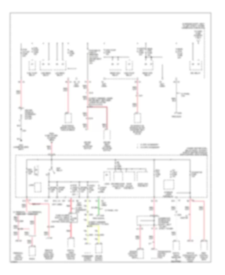 Power Distribution Wiring Diagram (2 of 4) for Chevrolet HHR LS 2011